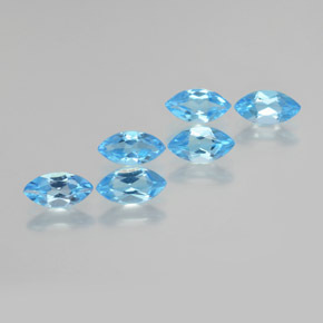 2.57天然托帕石，马眼形，7×3.6毫米，VVS-VS