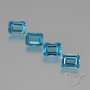 7.86天然托帕石，祖母绿式切割，8.1×6.1毫米，VS