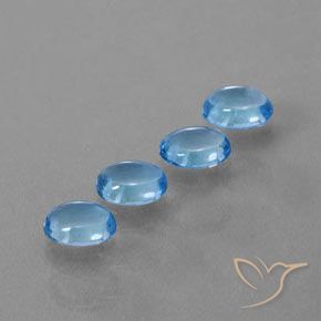 3.94克拉天然黄玉，椭圆形，透明