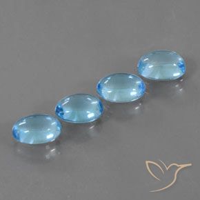 3.93克拉天然黄玉，椭圆形，透明
