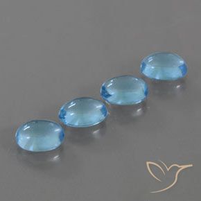 4.12克拉天然黄玉，椭圆形，透明