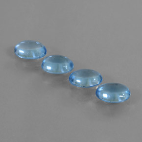 3.27天然托帕石，椭圆形切割，6.8×5.1毫米，透明
