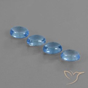 4.39克拉天然黄玉，椭圆形，透明