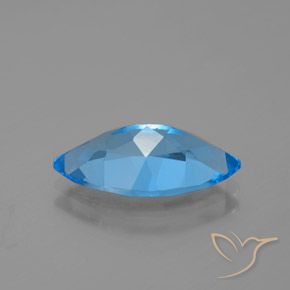 4.33克拉天然托帕石，马眼形，15.9×8毫米，VVS-VS