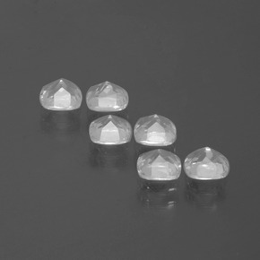 3.14天然白色托帕石，垫形剪裁，4.5×4.5毫米，VVS-VS