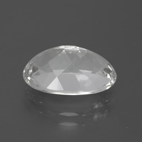 5.51克拉天然白色托帕石，椭圆形切割，13×9毫米，VVS