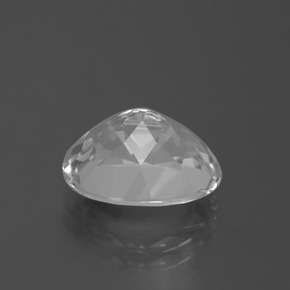 5.20克拉天然白色托帕石，椭圆形切割，11.9×9.1毫米，VVS