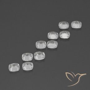 4.53天然白色托帕石，垫形剪裁，4.6×4.6毫米，VVS-VS