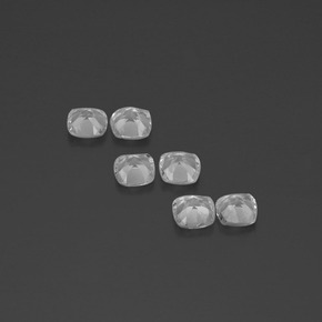 2.92天然白色托帕石，垫形剪裁，4.6×4.6毫米，VVS-VS