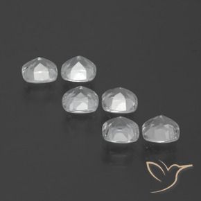 2.96天然白色托帕石，垫形剪裁，4.6×4.6毫米，VVS-VS