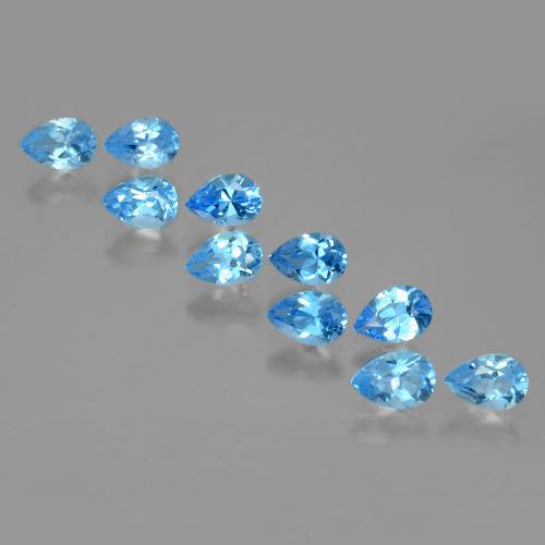 5.30天然托帕石，梨形，6×4.1毫米，VVS-VS