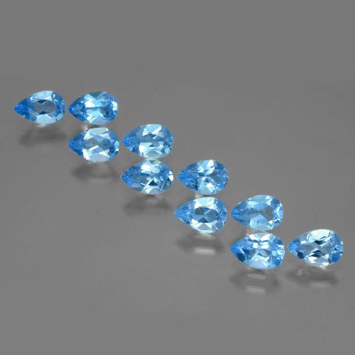 4.97天然托帕石，梨形，6.1×4.1毫米，VVS-VS