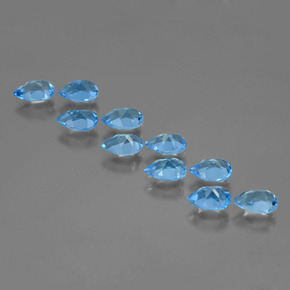 4.97天然托帕石，梨形，6.1×4.1毫米，VVS-VS
