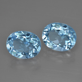 6.95天然托帕石，椭圆形切割，10.2×8.2毫米，VS