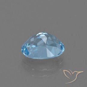 2.93克拉天然托帕石，椭圆形切割，9.6×7.8毫米，VVS