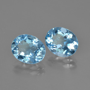 5.96天然托帕石，椭圆形切割，10×8.1毫米，VVS