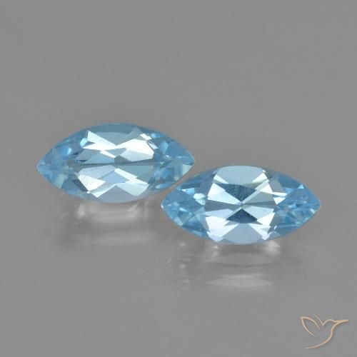 2.70天然托帕石，马眼形，10.3×5.2毫米，VVS-VS