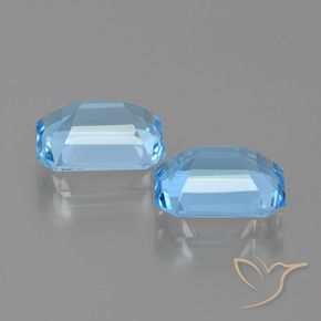 5.30天然托帕石，祖母绿式切割，9.1×7.1毫米，VVS-VS