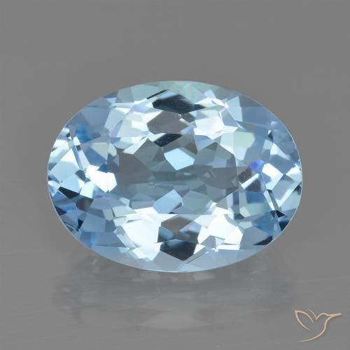 21.80ct 天然 天蓝 黄玉, 椭圆形, VVS