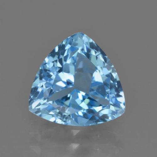 3.80克拉天然托帕石，三角形，10×9.7毫米，VVS-VS