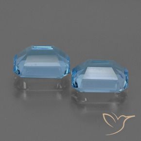 5.33天然托帕石，祖母绿式切割，8.9×7毫米，VVS-VS