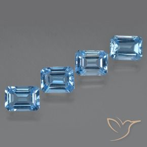 7.31天然托帕石，祖母绿式切割，8×6.1毫米，VVS-VS