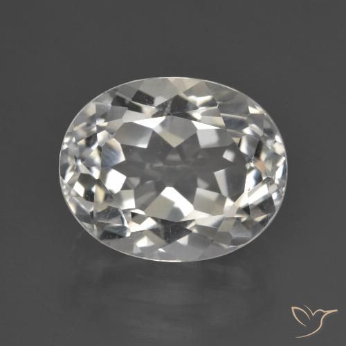 4.87ct 天然 暖白 黄玉, 椭圆形, VS