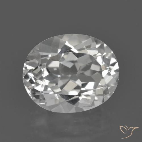 4.93ct 天然 暖白 黄玉, 椭圆形, VVS