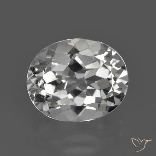 4.86ct 天然 暖白 黄玉, 椭圆形, VS
