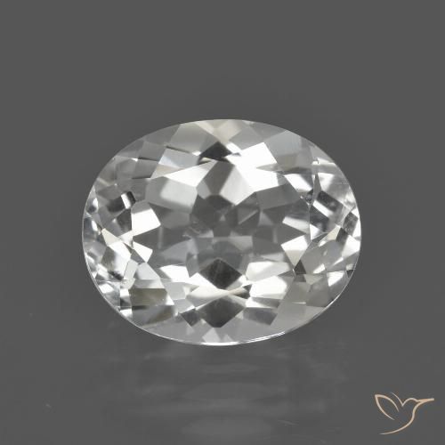 4.79ct 天然 暖白 黄玉, 椭圆形, VS