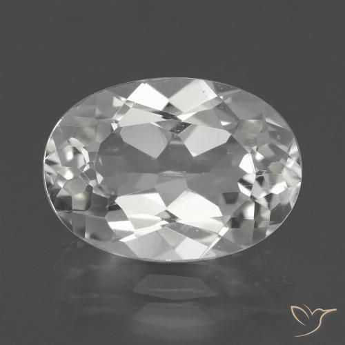 5.12ct 天然 暖白 黄玉, 椭圆形, VS