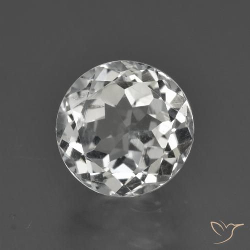 3.15ct 天然 暖白 黄玉, 圆形的, VS