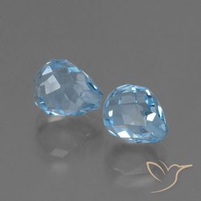 4.96克拉天然黄玉，泪滴形，VVS-VS
