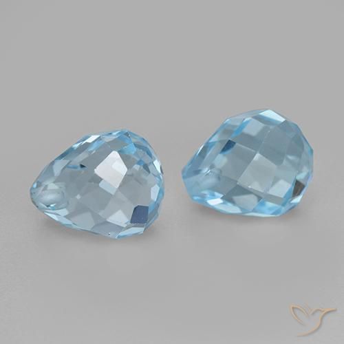 4.95克拉天然黄玉，泪滴形，VVS-VS