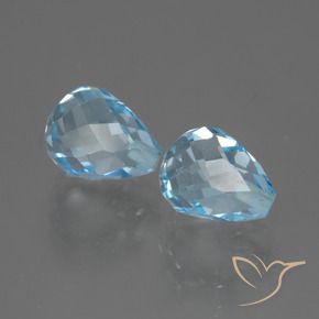5.00克拉天然黄玉，泪滴形，VVS-VS