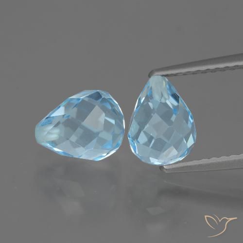 4.81克拉天然黄玉，泪滴形，VVS-VS