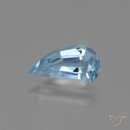 1.33ct 天然 天蓝 黄玉, 花式切割, VVS-VS