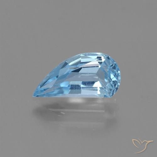 1.50ct 天然 天蓝 黄玉, 花式切割, VVS-VS