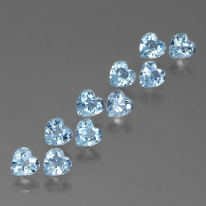2.95天然托帕石，心形，4.1×4毫米，VS