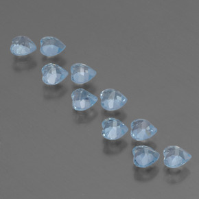 2.95天然托帕石，心形，4.1×4毫米，VS