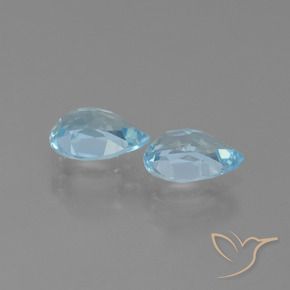1.70克拉天然黄玉，梨形，VVS-VS