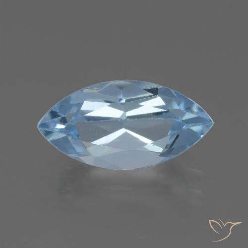 2.37ct 天然 天蓝 黄玉, 榄尖形, VVS