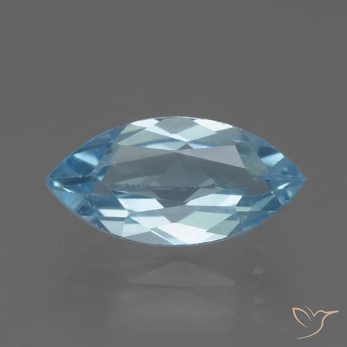 2.19ct 天然 瑞士蓝 黄玉, 榄尖形, VVS-VS