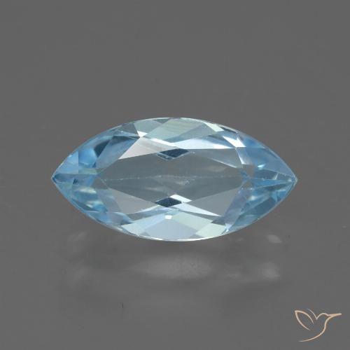2.36ct 天然 天蓝 黄玉, 榄尖形, VVS-VS