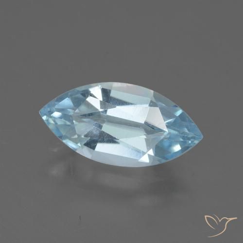 2.09ct 天然 天蓝 黄玉, 榄尖形, VVS-VS