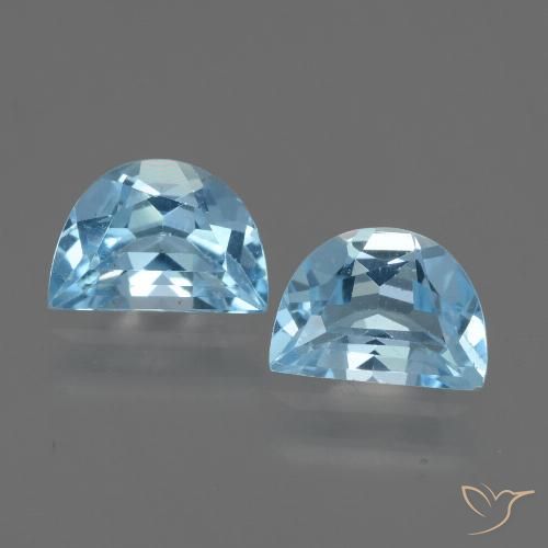 1.86ctw 天然 天蓝 黄玉, 花式切割, VVS-VS