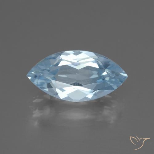 2.47ct 天然 天蓝 黄玉, 榄尖形, VVS