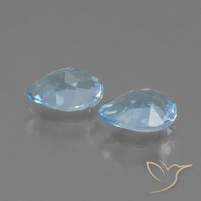 1.65克拉天然黄玉，梨形，VVS-VS
