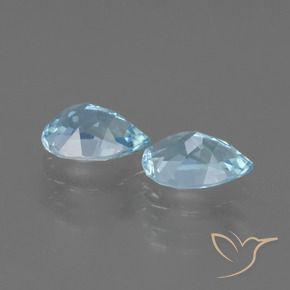 1.63克拉天然黄玉，梨形，VVS-VS