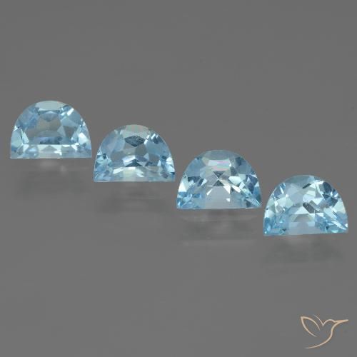 3.72ctw 天然 天蓝 黄玉, 花式切割, VS